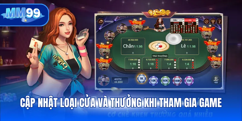 Cập nhật loại cửa và thưởng khi tham gia game