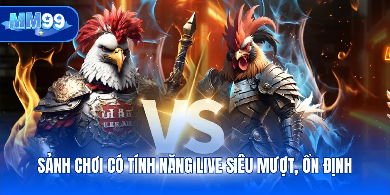 Sảnh chơi có tính năng live siêu mượt, ổn định